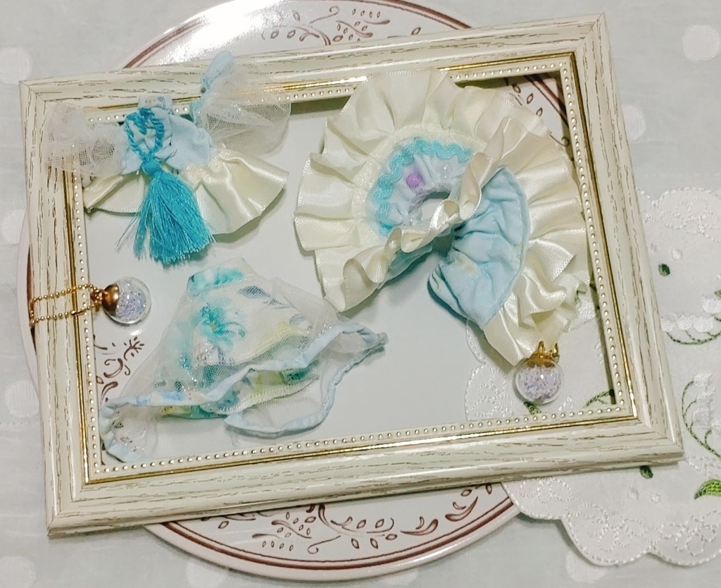 (함꺼-hamukko-)ブルーパフューム🌠シュシュ付