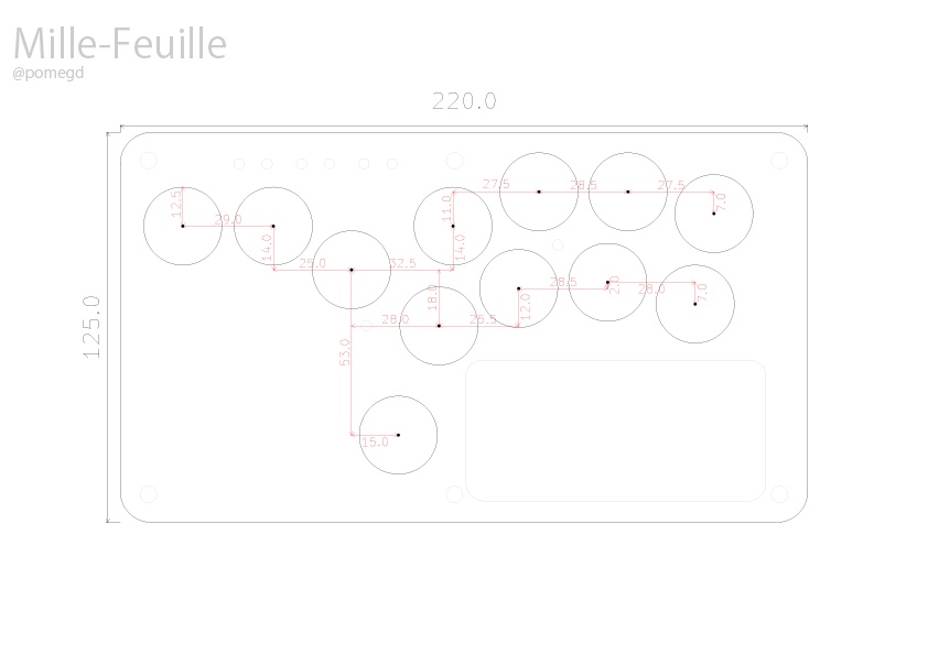 薄型レバーレスコントローラー「Mille-feuille」Hitbox-