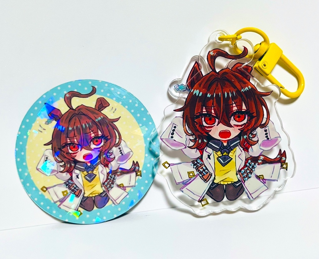 タキオン耳ぴこぴこアクキー+マグネット