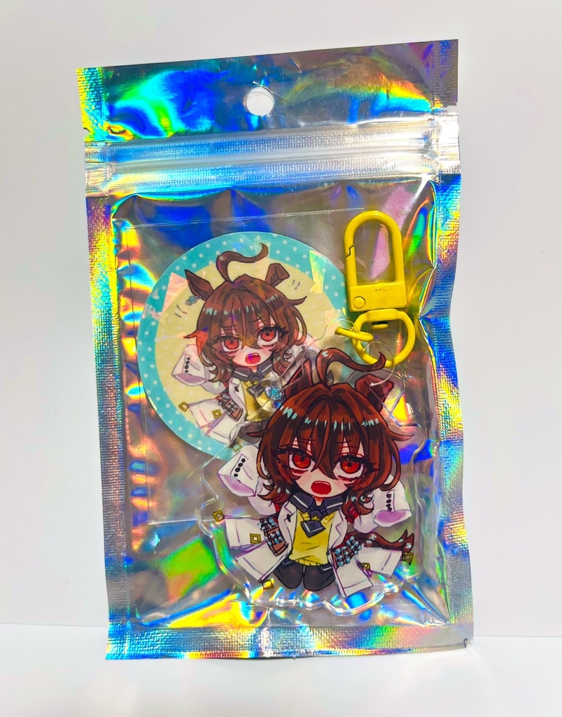 タキオン耳ぴこぴこアクキー+マグネット