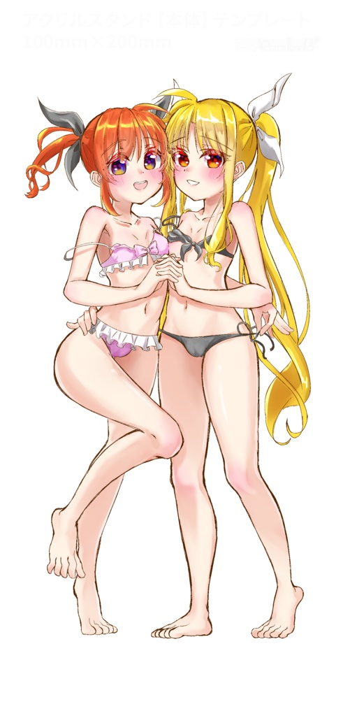 なのはとフェイトの水着アクリルスタンド