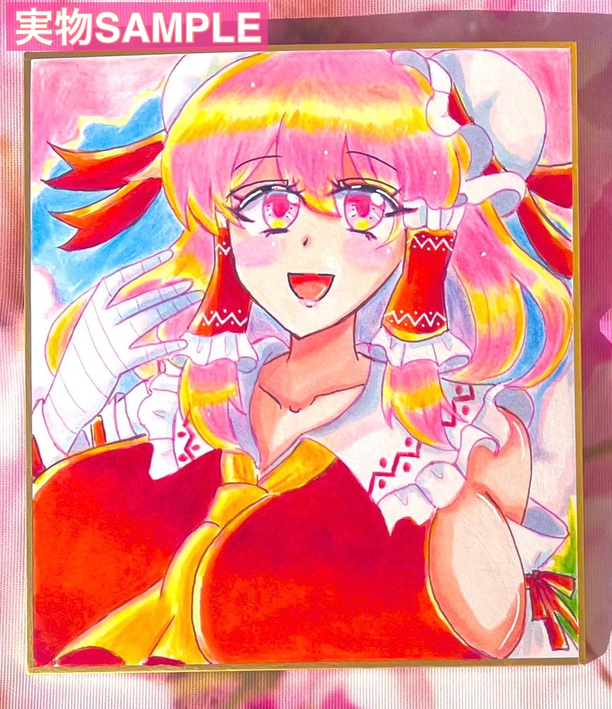 【小色紙原画】 東方Project 巫女華扇