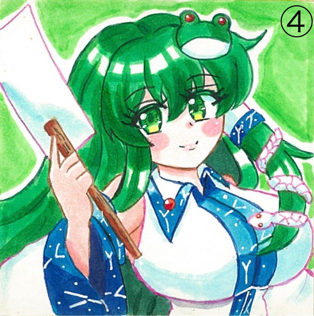 【豆色紙原画】 東方Project