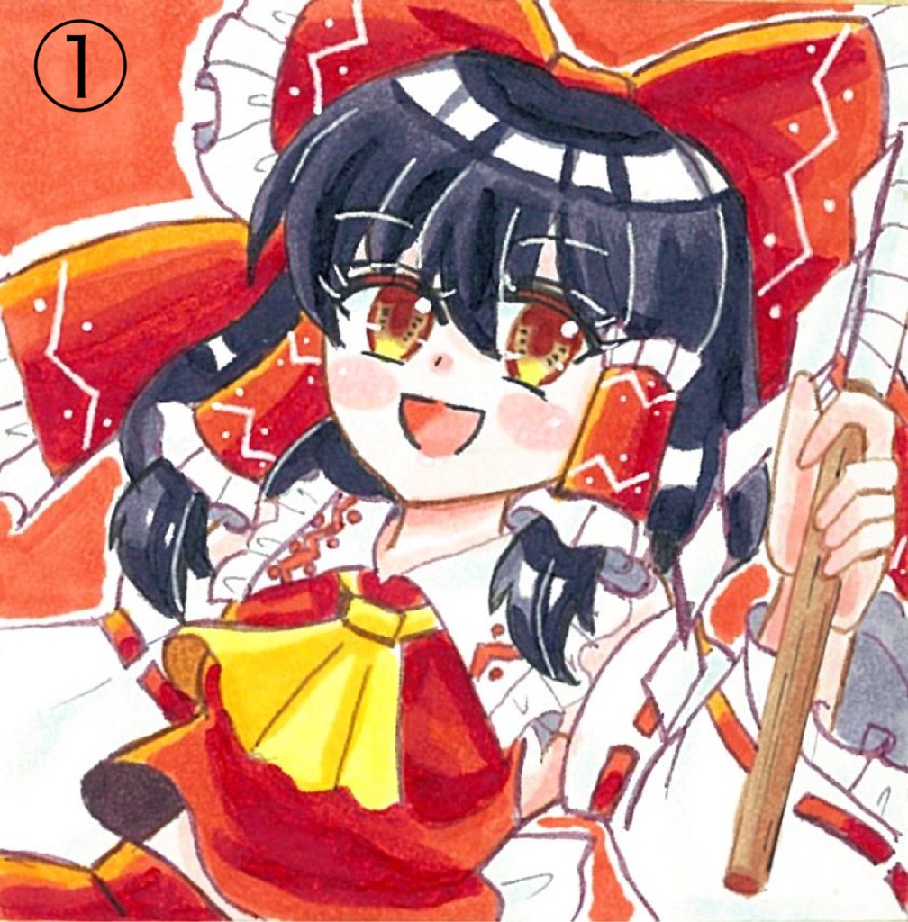 【豆色紙原画】 東方Project