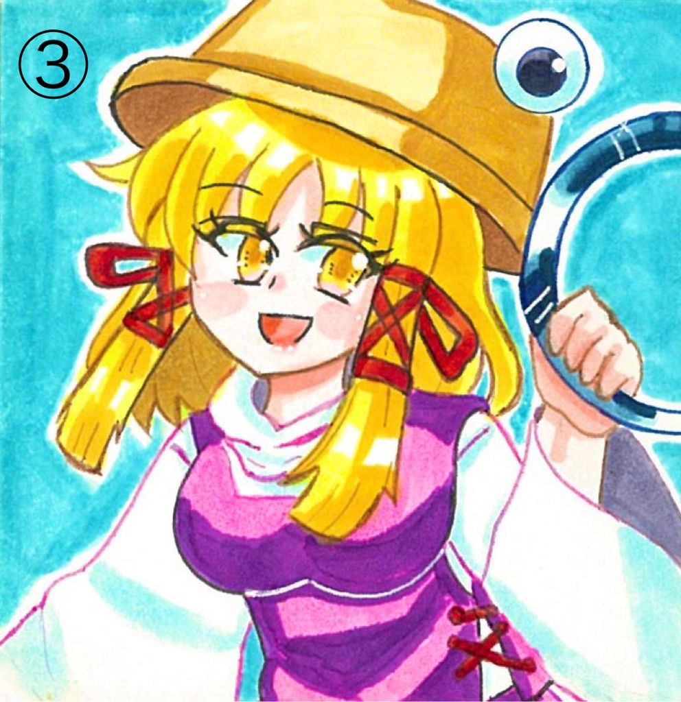 【豆色紙原画】 東方Project