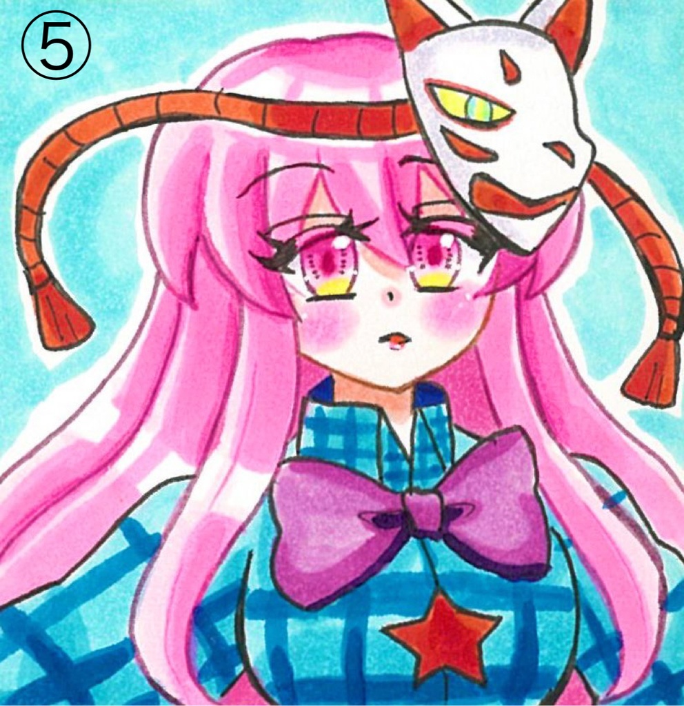 【豆色紙原画】 東方Project