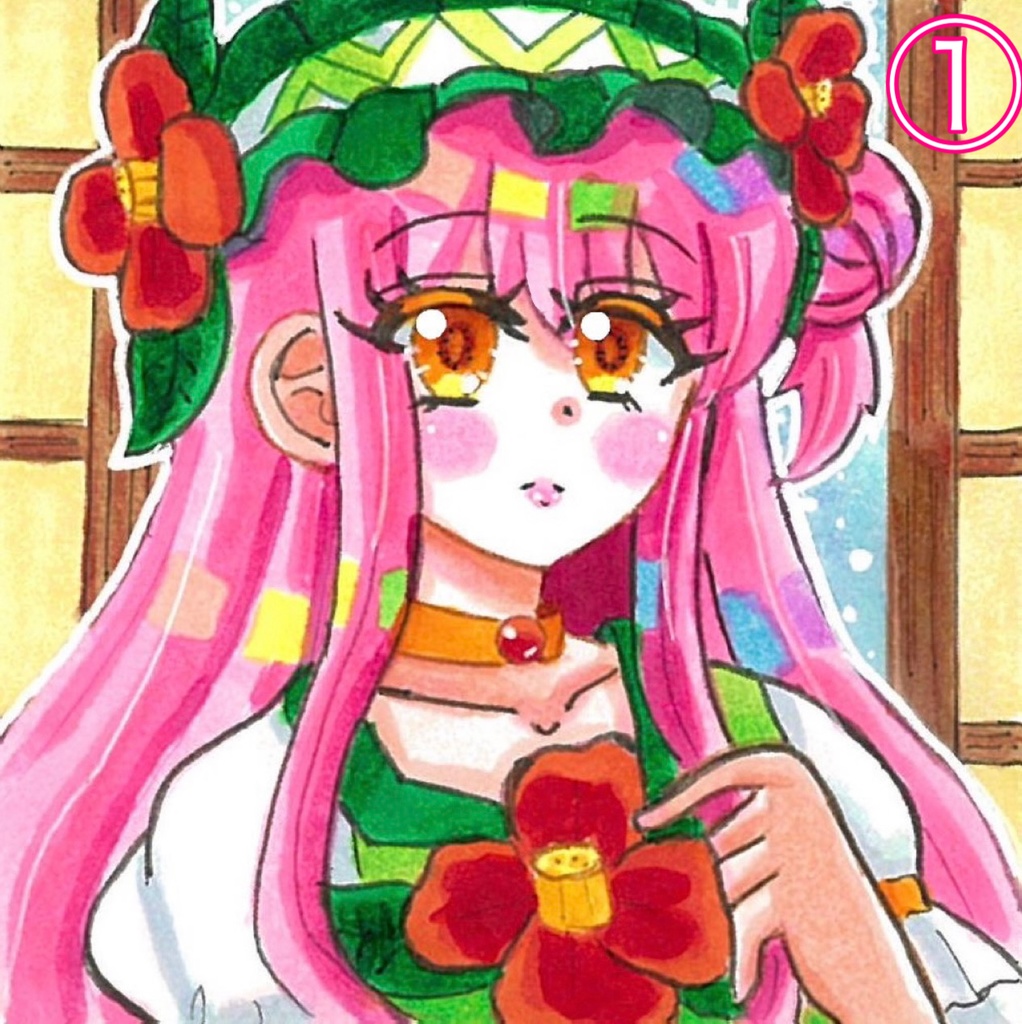 【豆色紙原画】夢幻郷キャラ(オリジナル) 〜第1譚〜