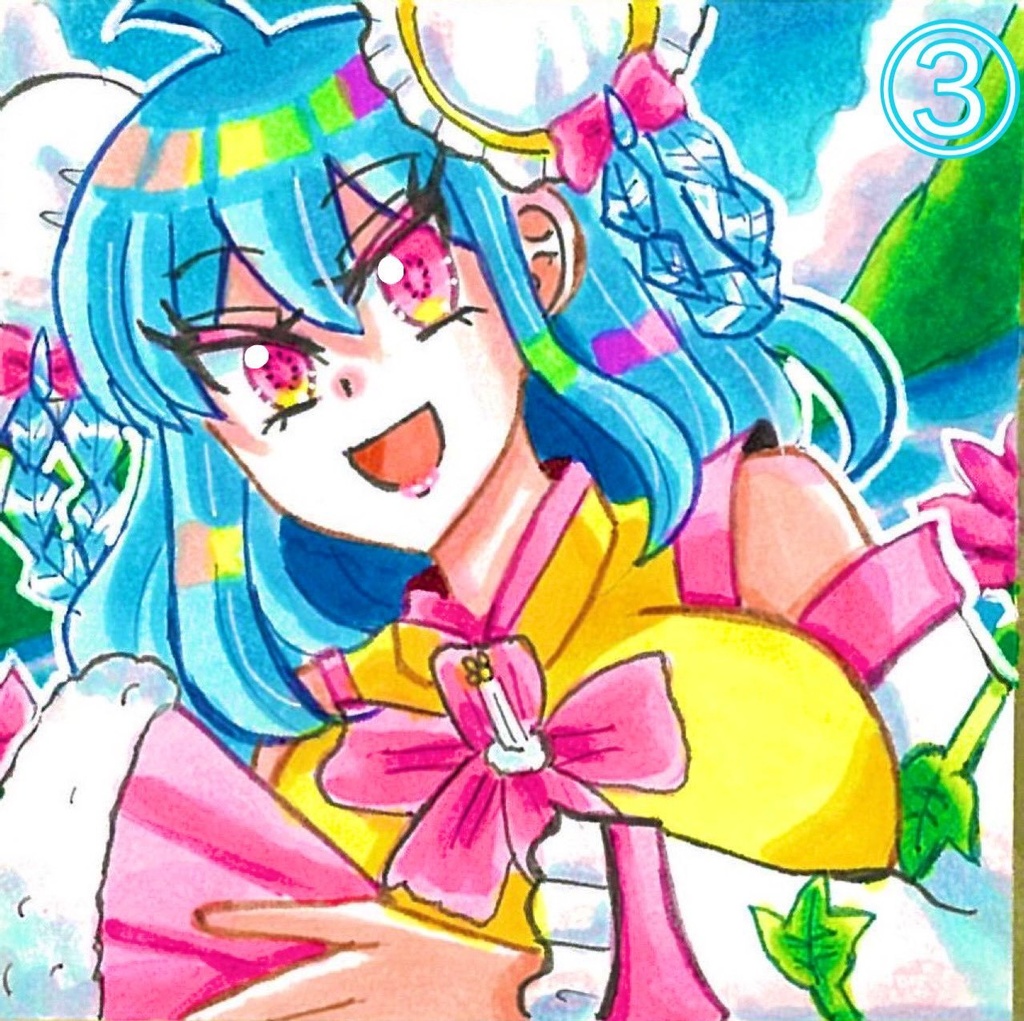 【豆色紙原画】夢幻郷キャラ(オリジナル) 〜第1譚〜