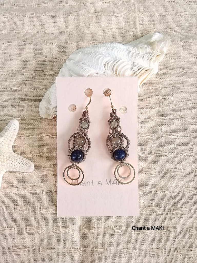 嘴平伊之助イメージピアス(マクラメ)