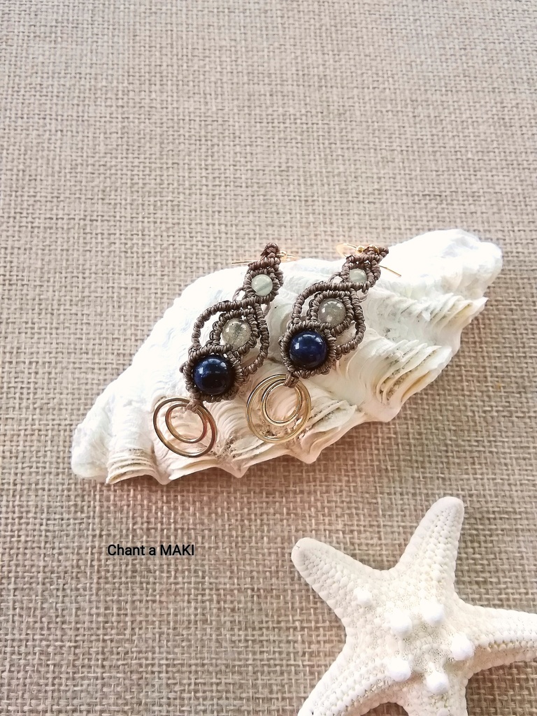 嘴平伊之助イメージピアス(マクラメ)