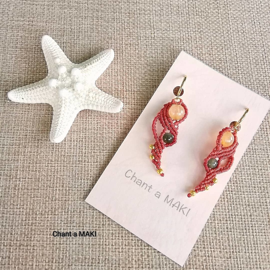 鬼滅の刃 富岡義勇イメージイヤリング(マクラメ)