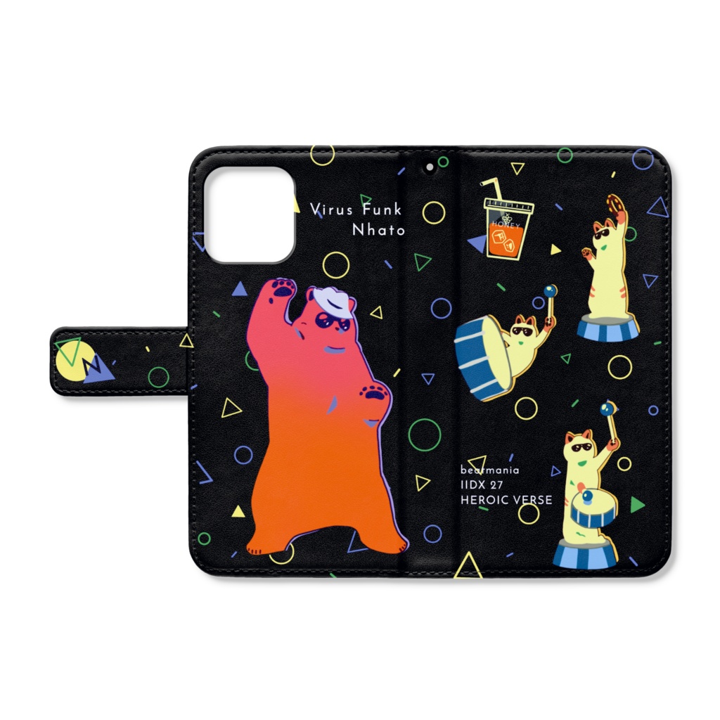 Virus Funk-Nhato 手帳型iPhoneケース
