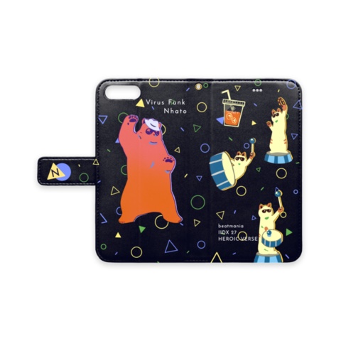 Virus Funk-Nhato 手帳型iPhoneケース