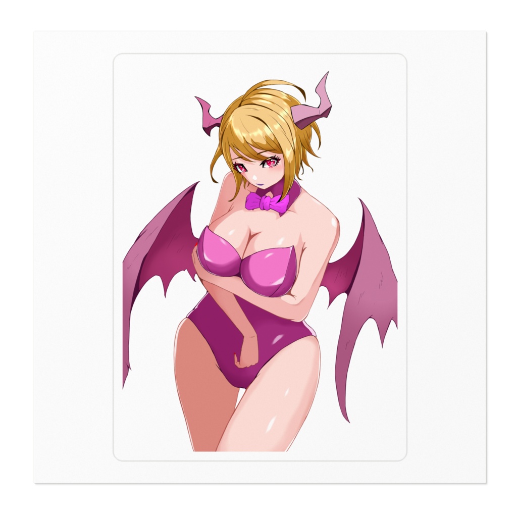 ステッカー:ピンクサキュバスちゃん
