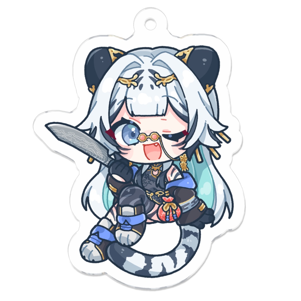 【常設】寅田ぱんだ キーホルダー (月蝕マフィアver.)