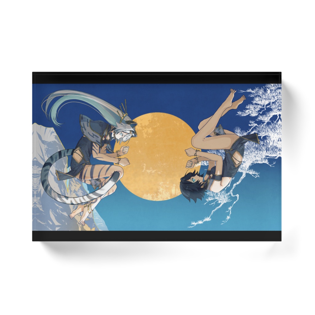 【再販/~7月30日】アクリルブロック「 虎嘯孤月 -月影- 」+早期購入特典C