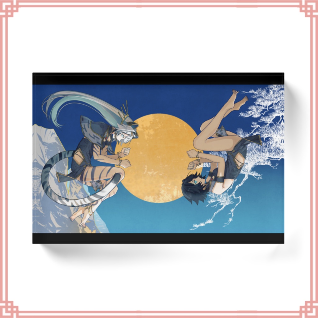 【再販/~7月30日】アクリルブロック「 虎嘯孤月 -月影- 」+早期購入特典C