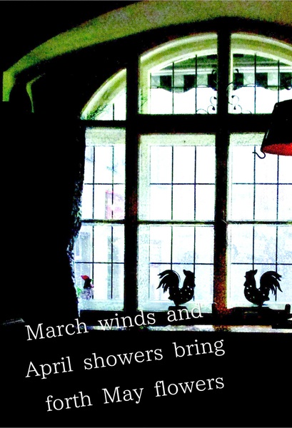 「March winds and April showers bring forth May flowers」