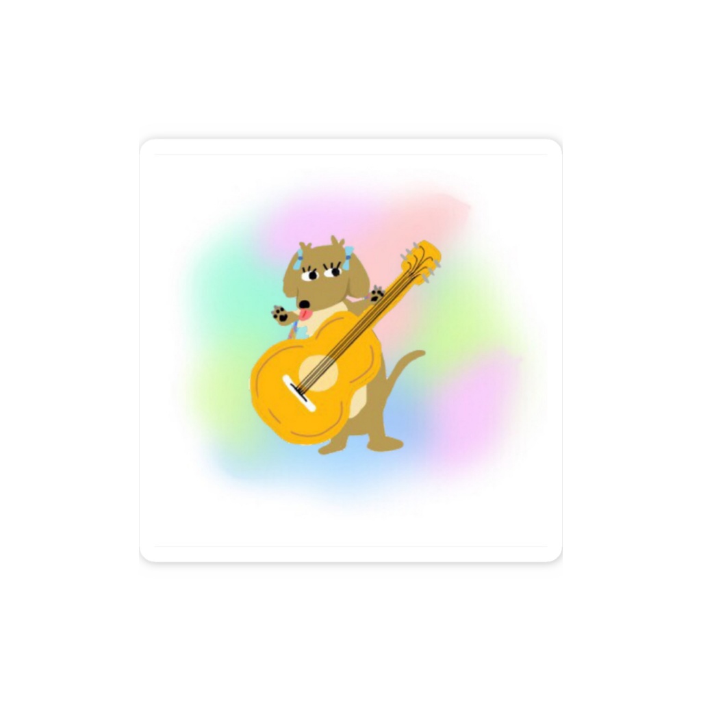 ダックスフフ子ステッカーA