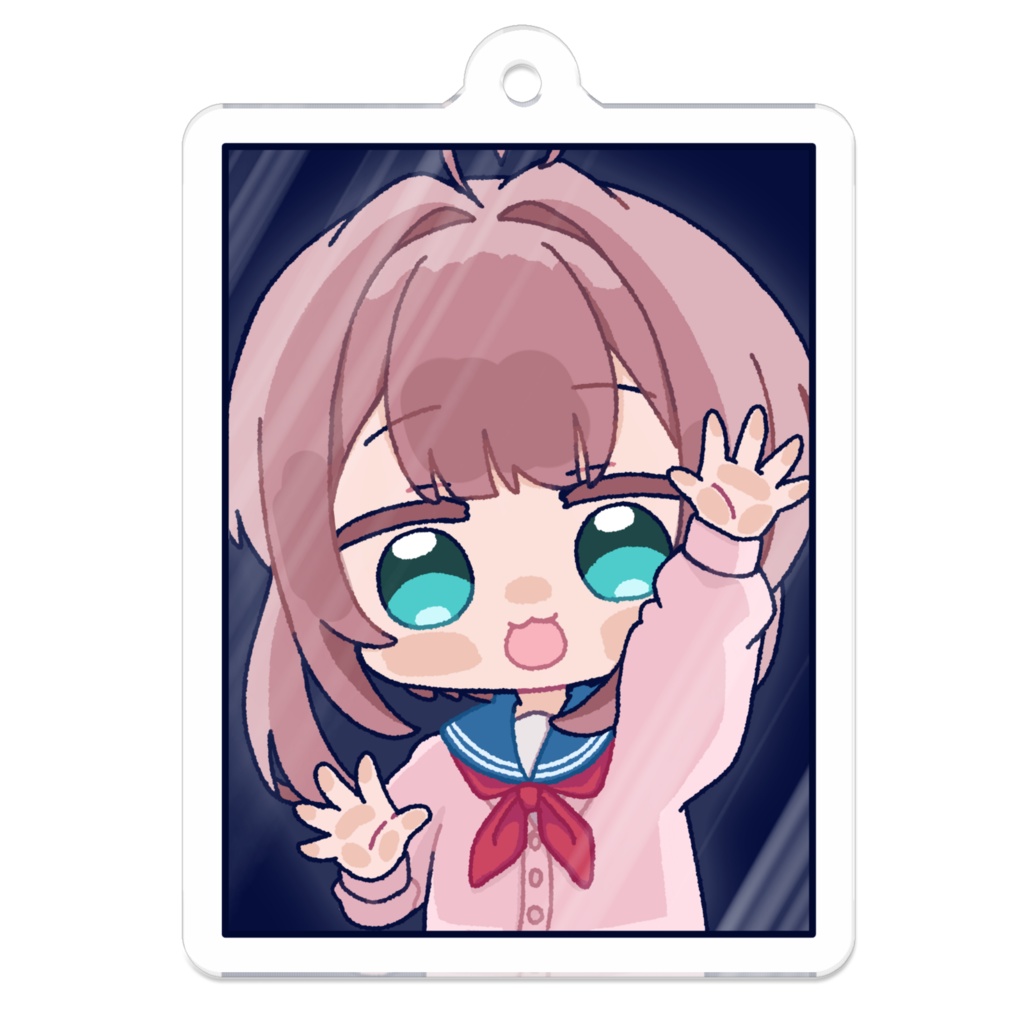 まもるてゃん　「いつも見てるぞ」アクリルキーホルダー