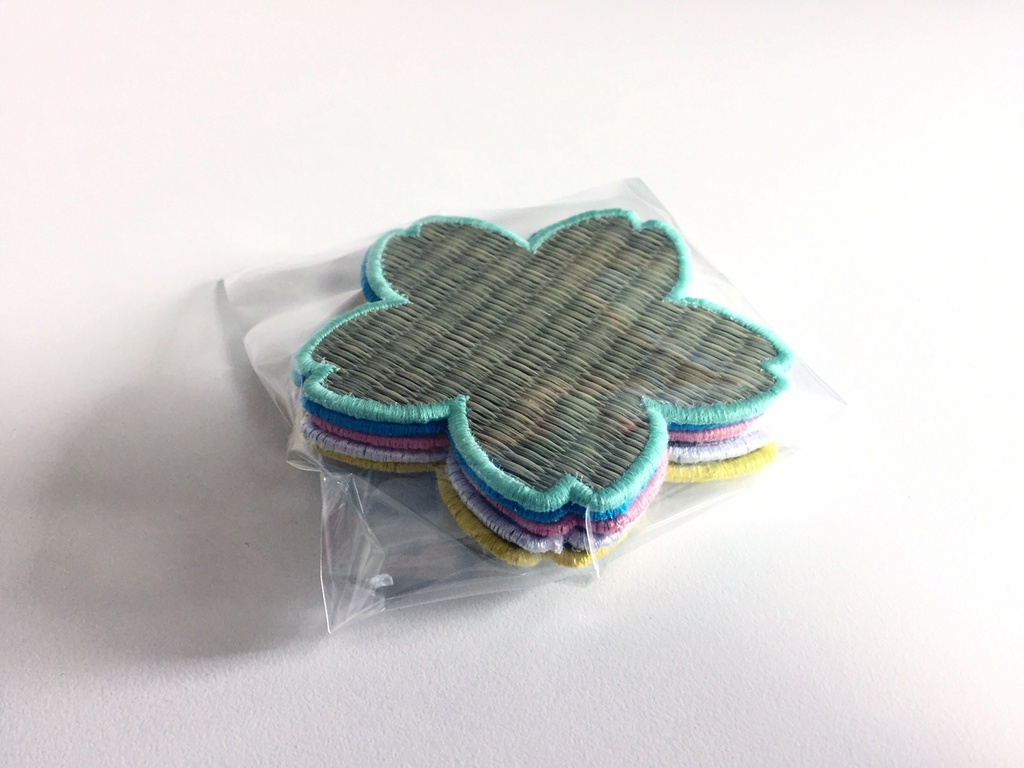 【Tatapi】桜畳コースター 5枚セット (5色カラー)