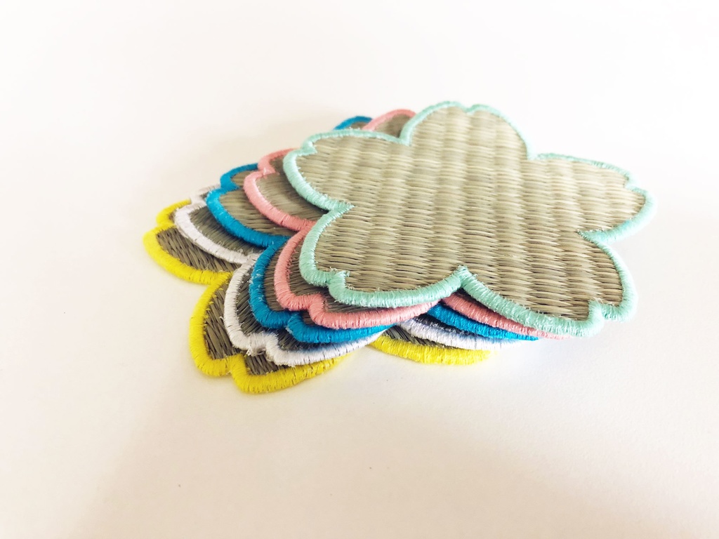 【Tatapi】桜畳コースター 5枚セット (5色カラー)