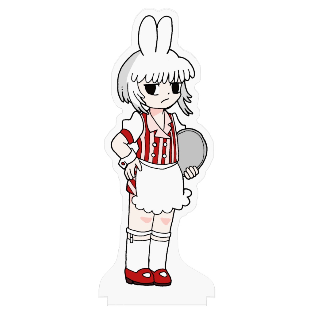 脳内のうさぎアクリルフィギュア(カフェver)