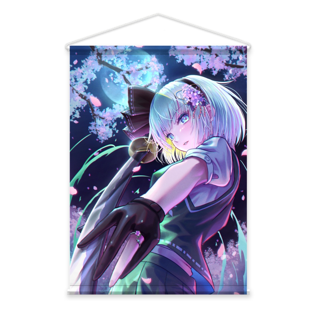 東方Project_魂魄妖夢_月下_B2タペストリー