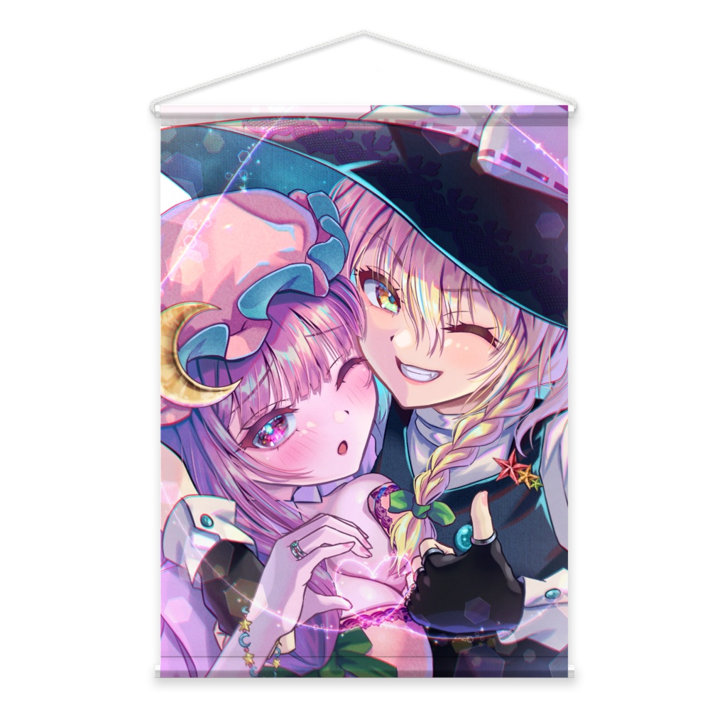 東方Project_パチュリー魔理沙_パチュマリ_B2タペストリー