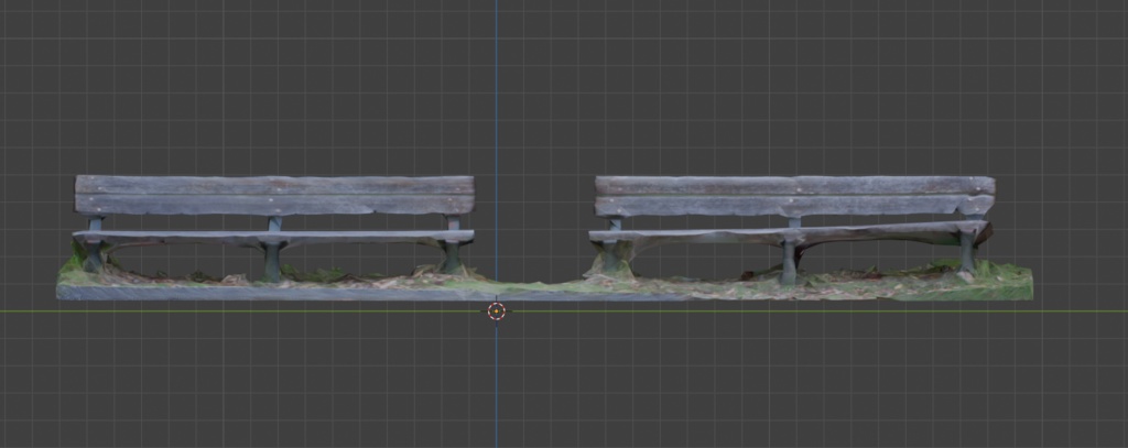 【フォトグラメトリ】公園のベンチ