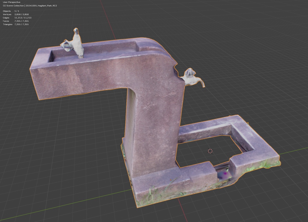 【フォトグラメトリ】公園の水飲み場