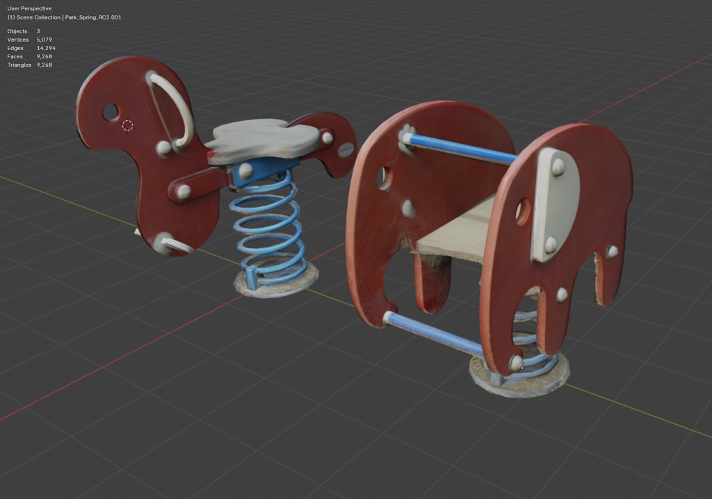 【フォトグラメトリ】公園の乗りもの