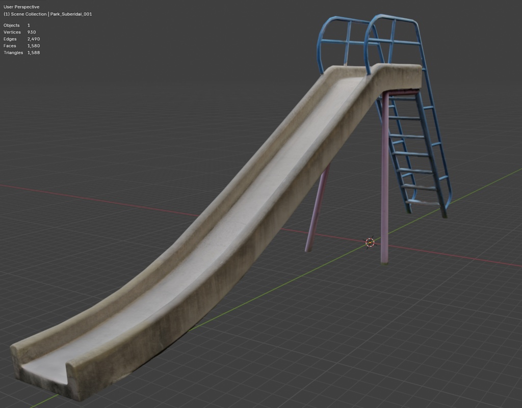 【フォトグラメトリ】公園の滑り台