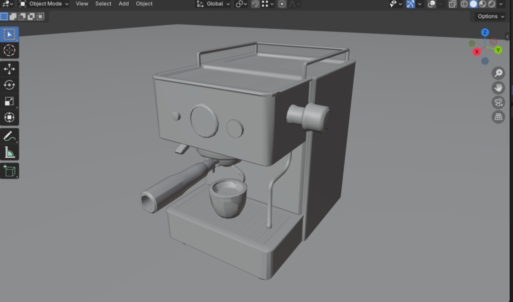 【3Dモデル】エスプレッソマシン