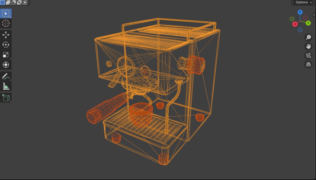 【3Dモデル】エスプレッソマシン