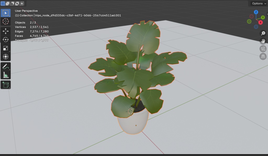 【3Dモデル】観葉植物 モンステラ