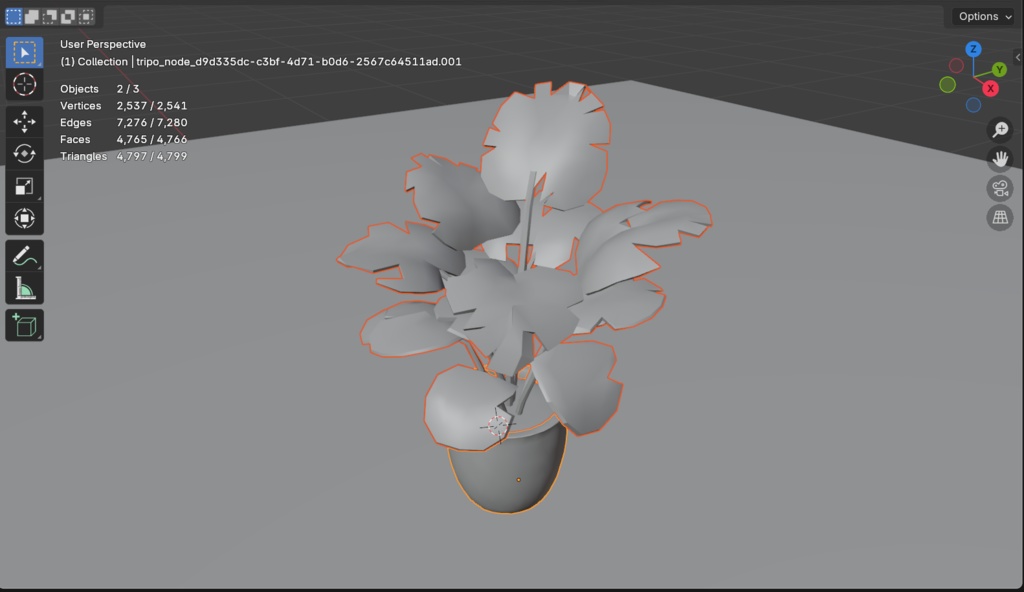 【3Dモデル】観葉植物 モンステラ
