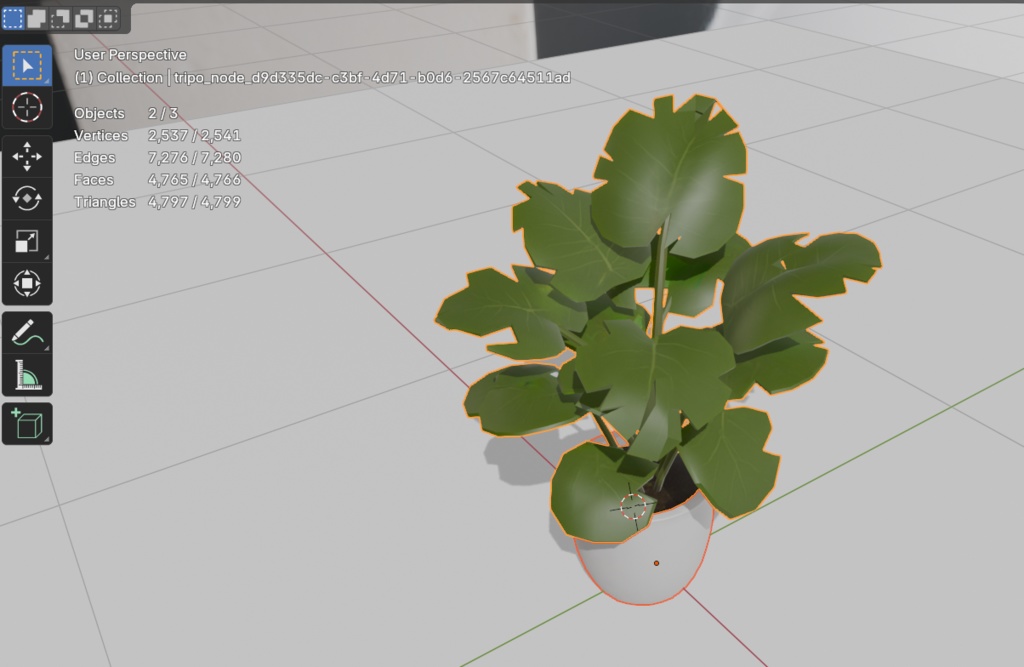 【3Dモデル】観葉植物 モンステラ