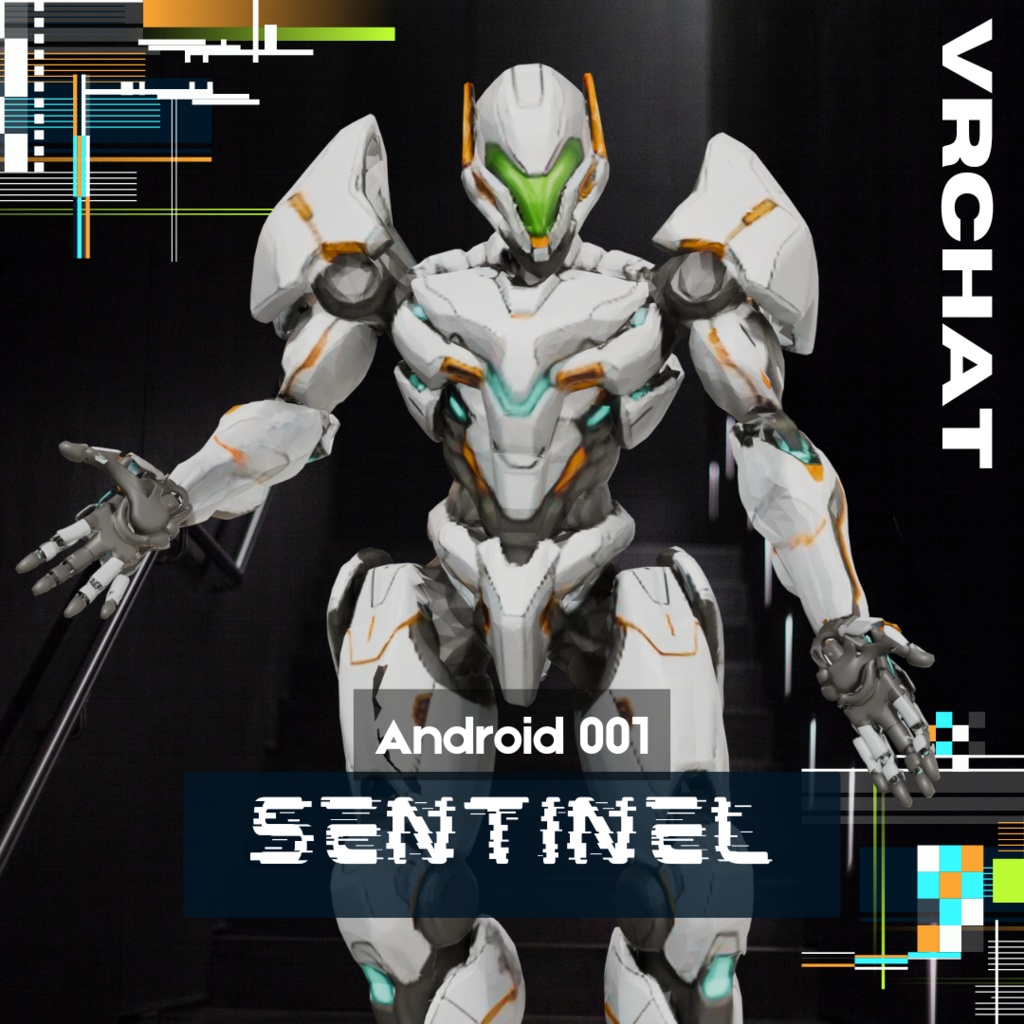 【オリジナル3Dキャラクター】Android000_SENTINEL