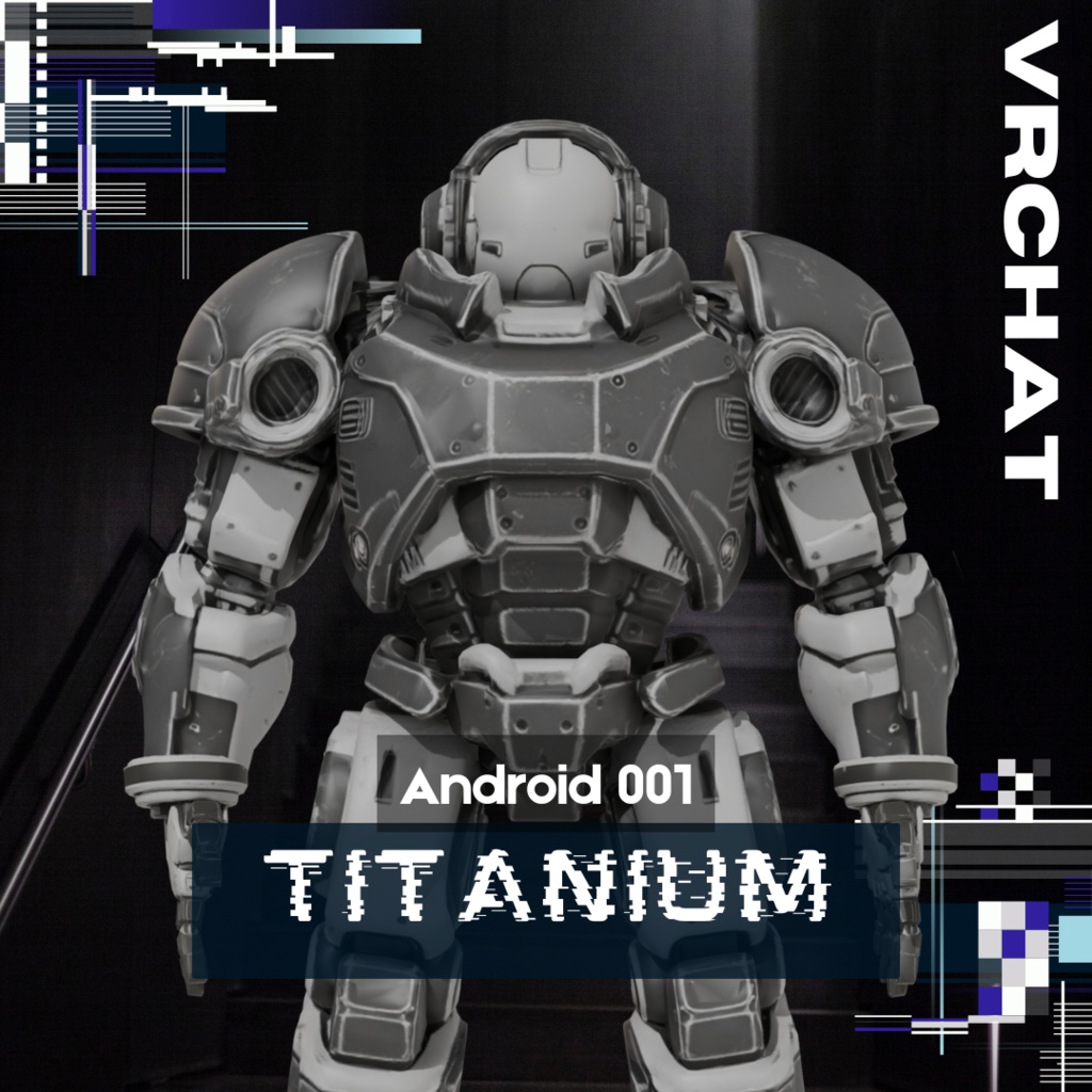 【オリジナル3Dキャラクター】Android001_TITANIUM