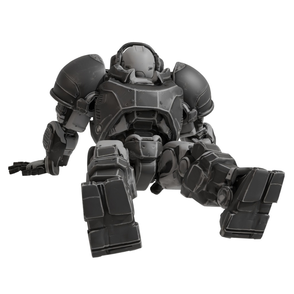 【オリジナル3Dキャラクター】Android001_TITANIUM