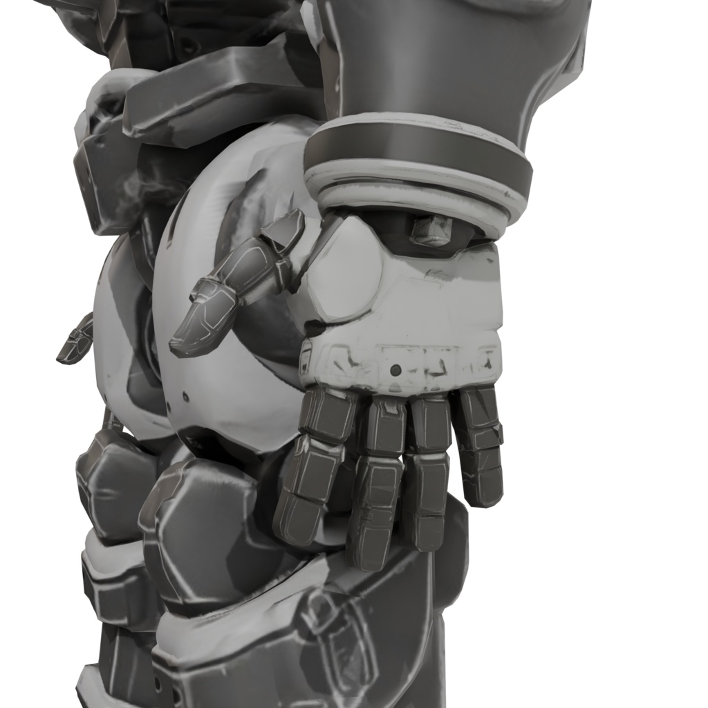 【オリジナル3Dキャラクター】Android001_TITANIUM