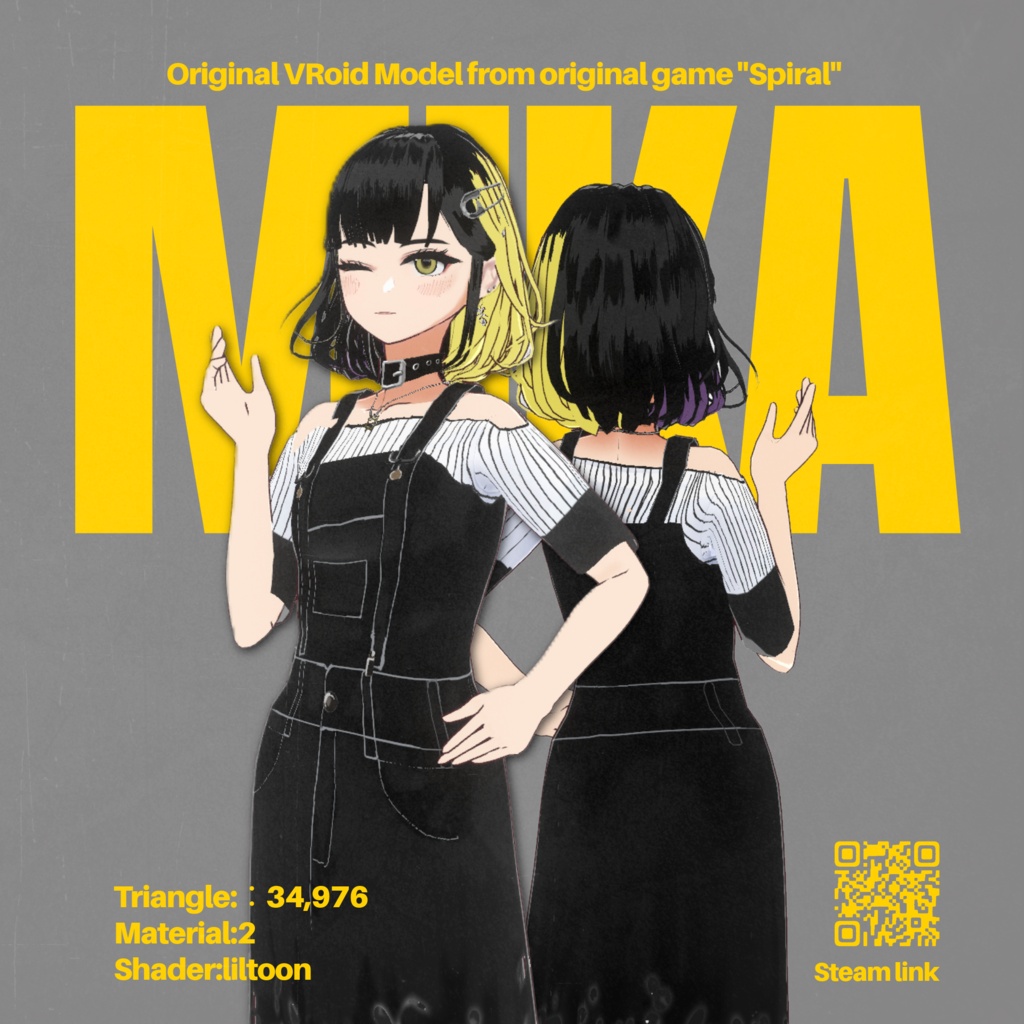 【オリジナル3Dキャラクター】ミカ -Mika-