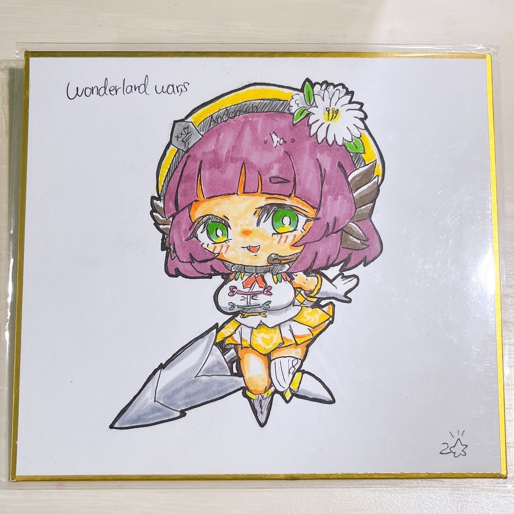 ローザ アナログ色紙