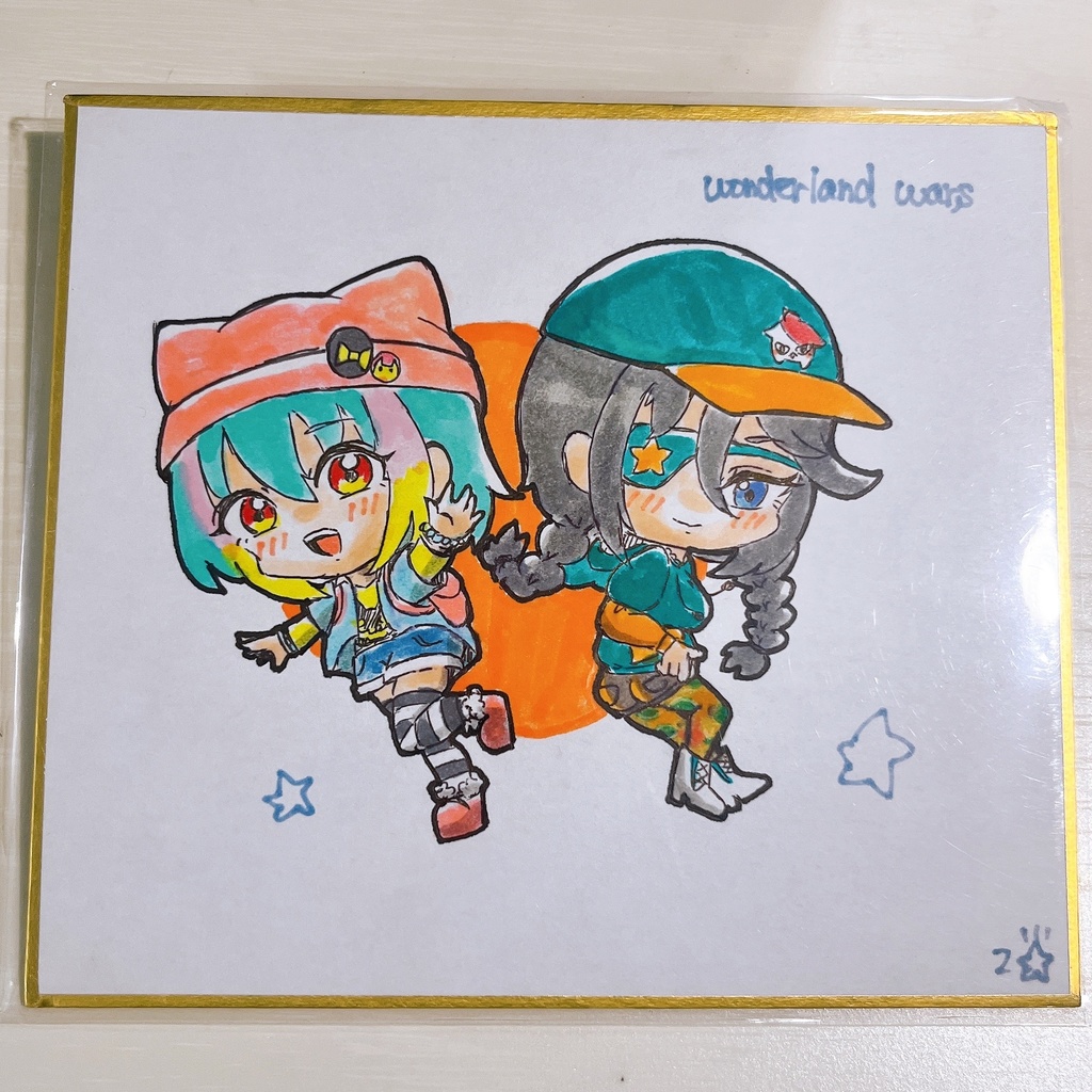 アリス＆ウィキッド アナログ色紙