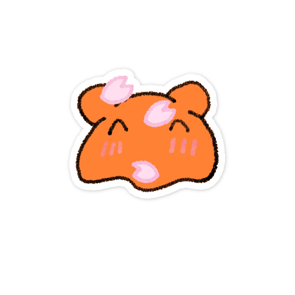 やわメンちゃんとさくらスマホステッカー