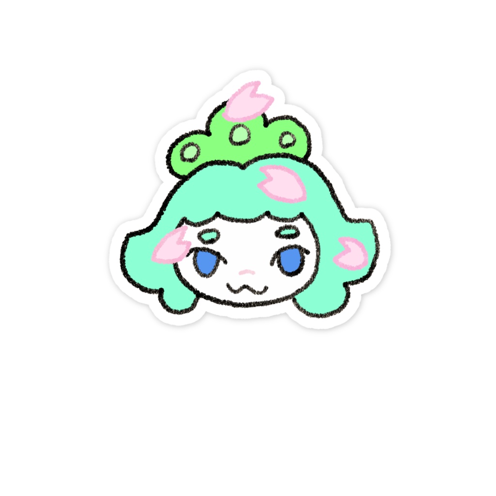 猫麻呂とさくらスマホステッカー