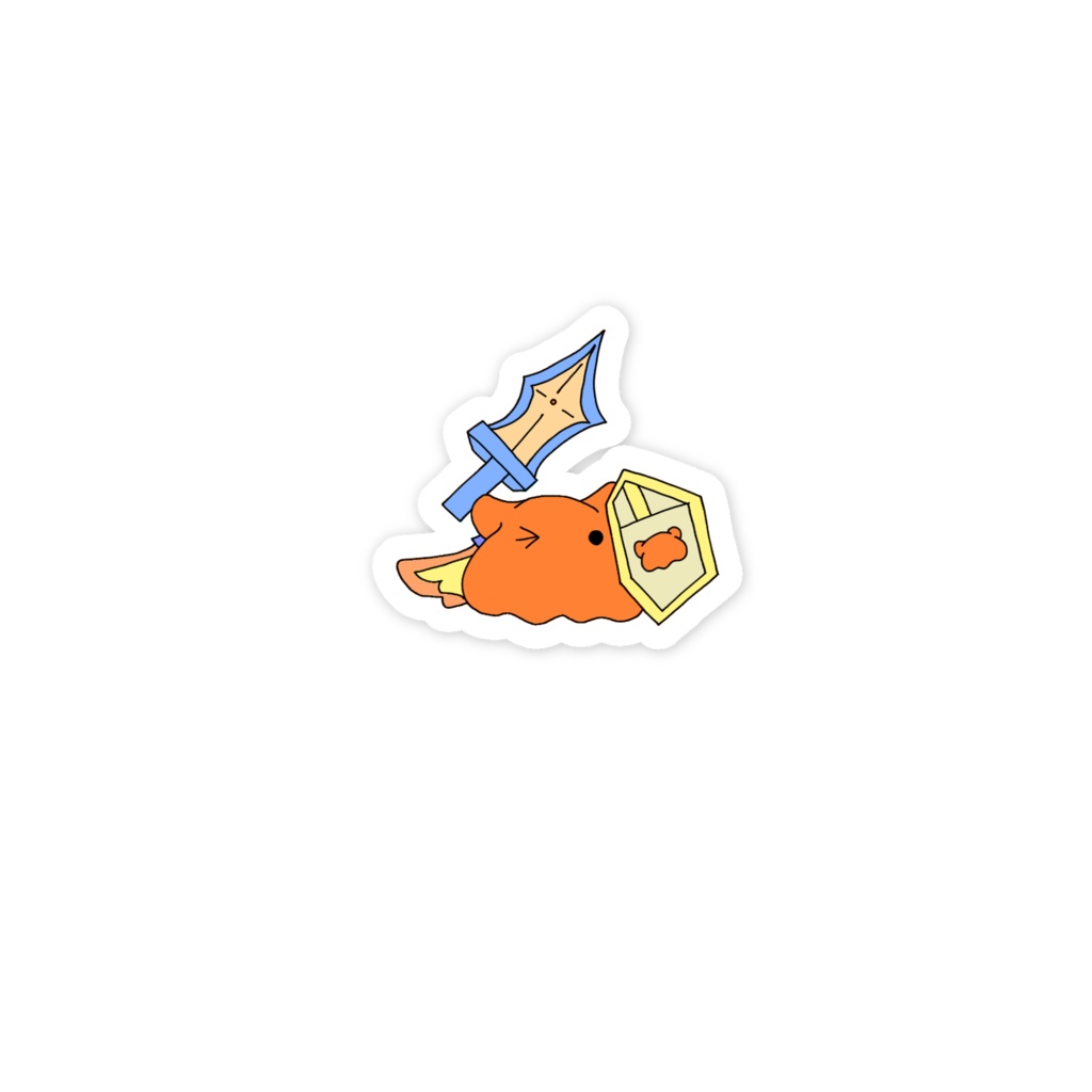 RPGやわメンちゃん ソルジャースマホステッカー