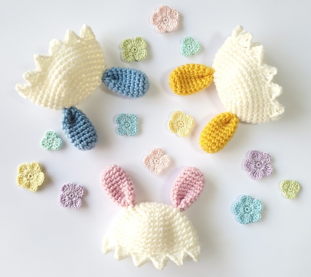 10㎝ぬい向けイースター帽子（全６色）