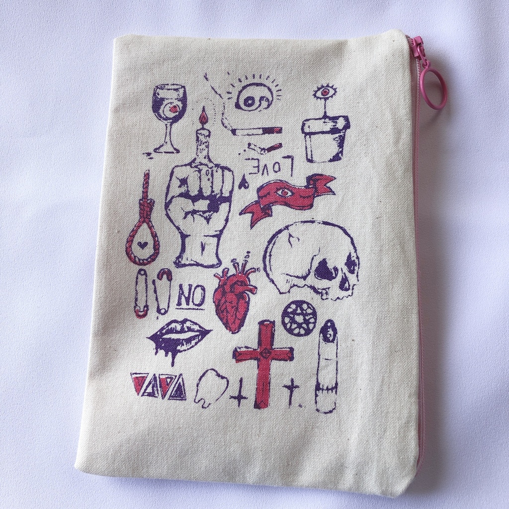 タトゥーフラッシュ風オリジナルポーチ